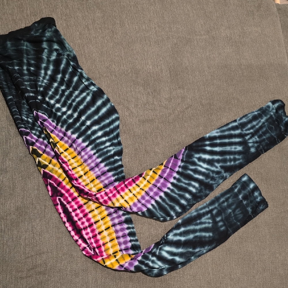 Tie-Dye Yoga Leggings - M